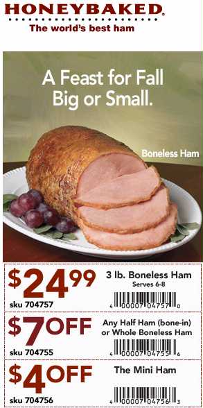 WhoFish - Coupons from Local Businesses - Honey Baked Ham Coupons