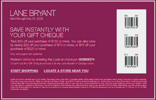 printable coupons for lane bryant