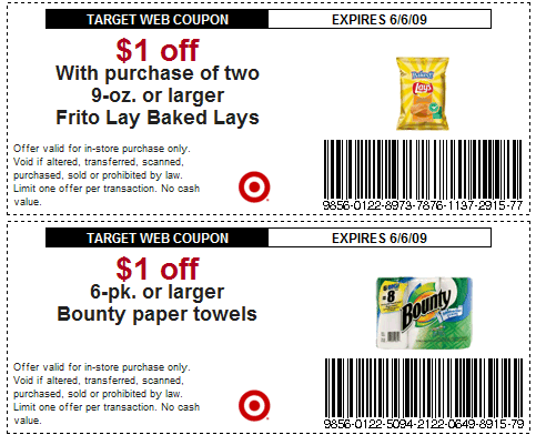 Online shopping coupon for target