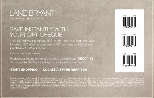Lane bryant coupons codes